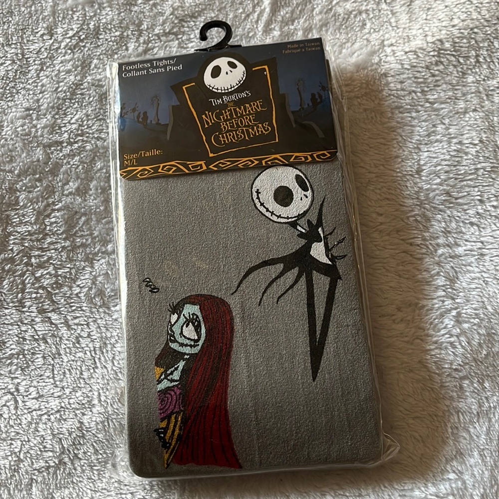 Nightmare Before Christmas Footless Tights Size S/M